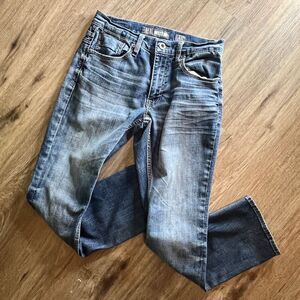 BKE Buckle Jake Straight Leg Jeans Mens Size 31Sx32 Blue Denim